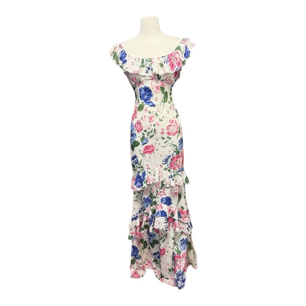 Floral Ruffle Maxi Dress